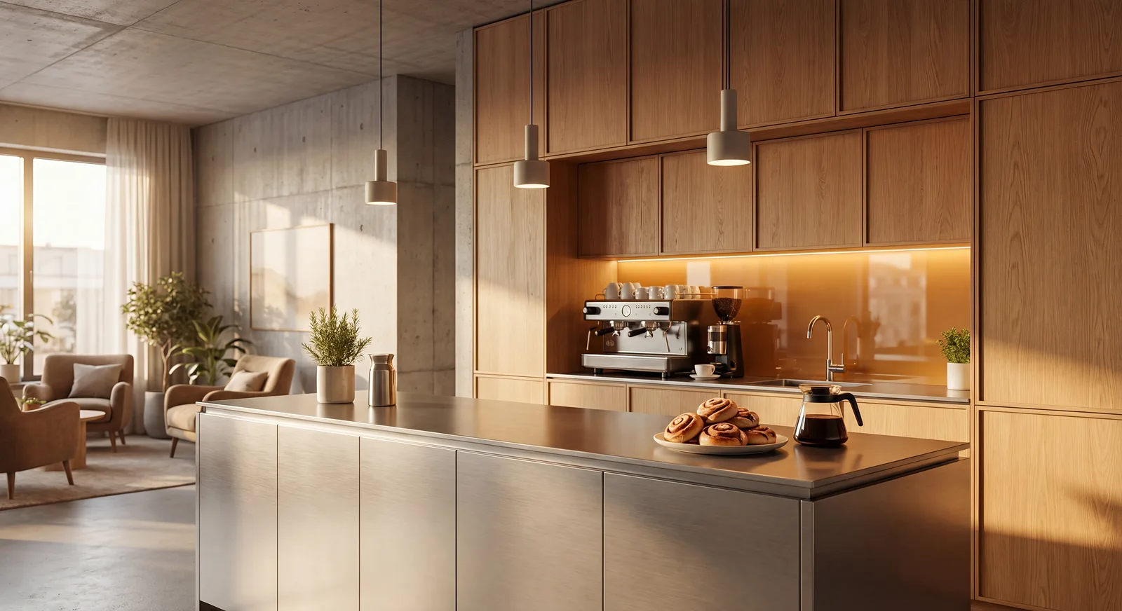 Norrsken Office — kitchen and break area